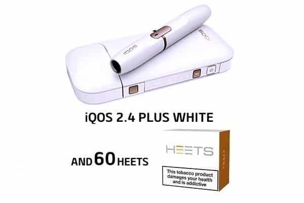 WHITE IQOS PLUS AND 60 HEETS PROMO