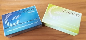 Two packets of Cigoo Sticks, Original and Melon-Mint