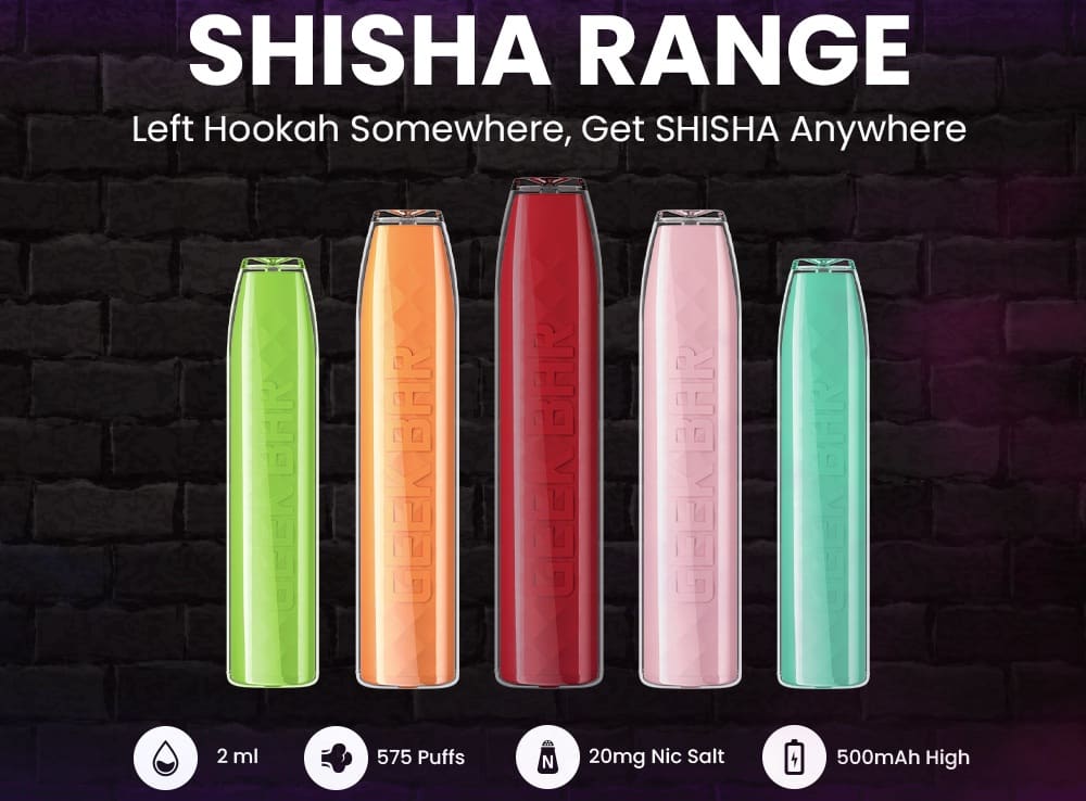 Geek Bar Shisha Range