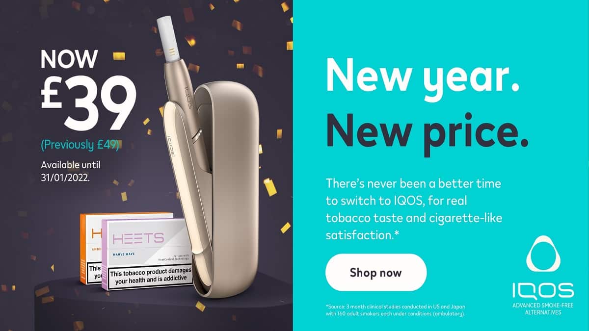 IQOS New Year 2022 £39 Special - Heat Not Burn