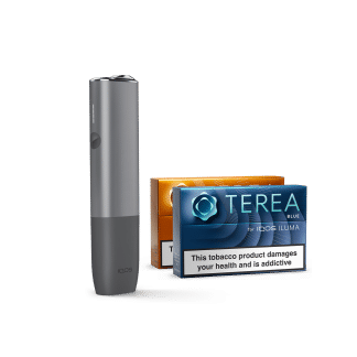IQOS ILUMA ONE PEBBLE GREY AND 40 TEREA STICKS